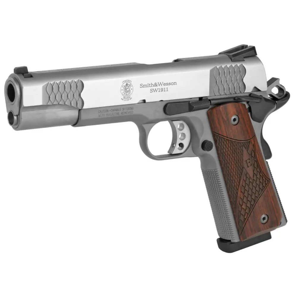 SMITH & WESSON 1911E 45ACP 5" PSTL STS 8RD - Image 2
