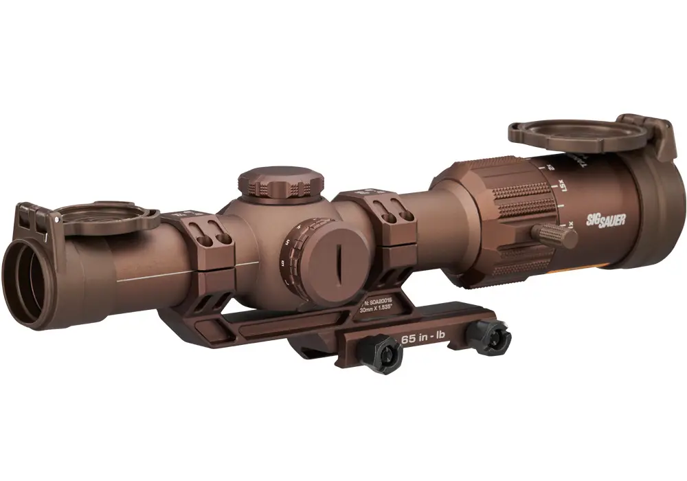 SIG SAUER TANGO MSR 1-6X24 SCOPE 30MM SFP ILLUMINATED MSR BDC8 RETICLE, 0.5MOA COYOTE W/ MOUNT - Image 5