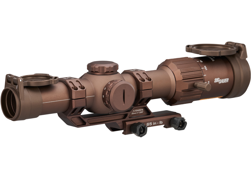 SIG SAUER TANGO MSR 1-6X24 SCOPE 30MM SFP ILLUMINATED MSR BDC8 RETICLE, 0.5MOA COYOTE W/ MOUNT - Image 7