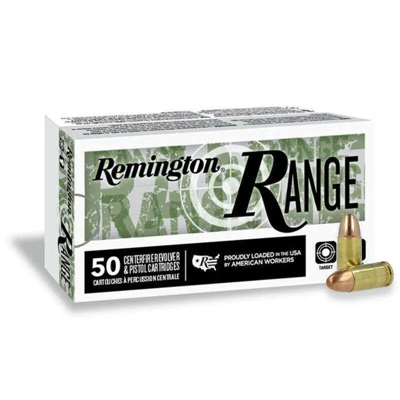 REMINGTON 9MM LUGER 124GR FMJ RANGE HANDGUN 50 RD/BX 20 BX/CS - Image 2