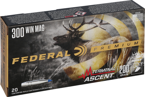 FEDERAL 300 WIN MAG 200GR - TERMINAL ASCENT 20RD 10BX/CS