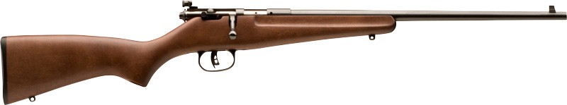 SAVAGE RASCAL YOUTH SINGLESHOT - 22LR ACCU TRIG BLUED/HARDWOOD