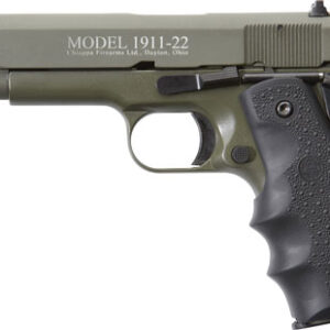 CHIAPPA 1911-22 22LR 5" FS - 10RD OD GREEN/RUBBER