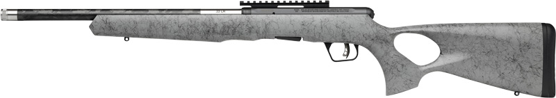 SAVAGE B22 22LR TIMBERLITE - THUMBHOLE 18" CF 10RD GRY WOOD - Image 2