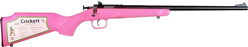 CRICKETT RIFLE G2 22LR - BLUED/PINK SYNTHETIC