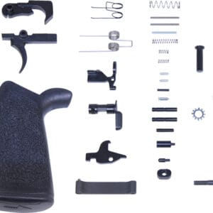 GUNTEC COMPLETE LOWER PARTS - KIT AR10 W/ ERGONOMIC GRIP