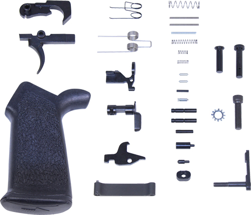 GUNTEC COMPLETE LOWER PARTS - KIT AR10 W/ ERGONOMIC GRIP