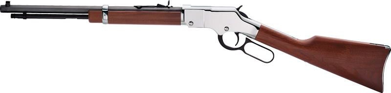 HENRY H4 GOLDENBOY SILVER - YOUTH 22S/L/LR 17" OCT. WALNUT - Image 2