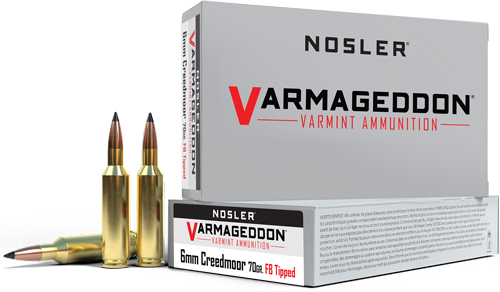 NOSLER VARMAGEDDON 6MM CM - 70GR FBT 20RD 10BX/CS