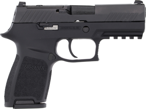 SIG P320 9MM 3.9" SIGLITE - STRIKER OR (2)10RD BLACK STEEL