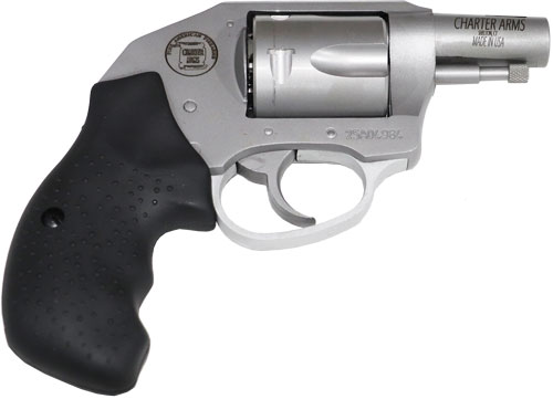 CHARTER ARMS BOOMER 2″ 44 SPEC – 5-SHOT RUBBER GRIPS STAINLESS