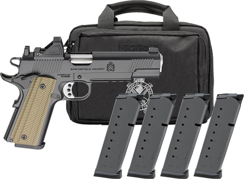 SPRINGFIELD 1911 OPERATOR AOS - 9MM 5" 9RD 4 MAGS GEAR PAC